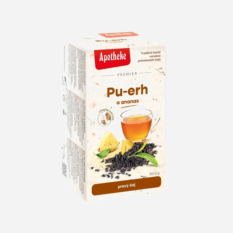 Čaj Pu-erh a ananás