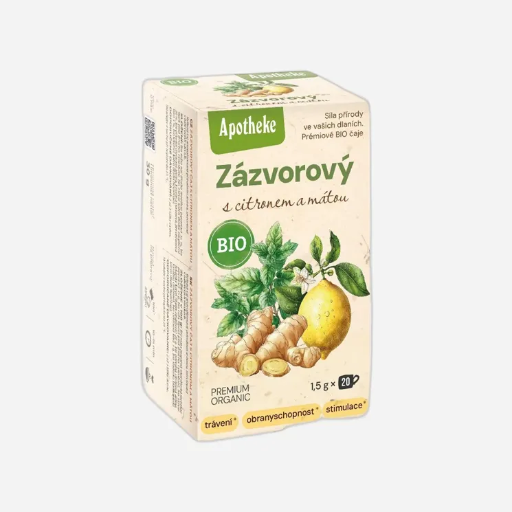 Čaj Zázvorový s citrónom a mätou BIO
