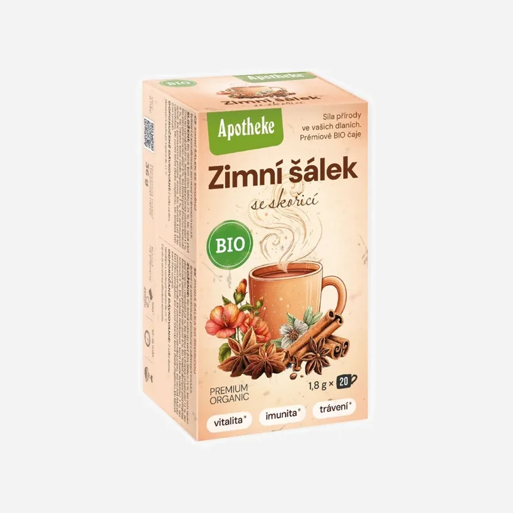Čaj Zimná šálka so škoricou BIO