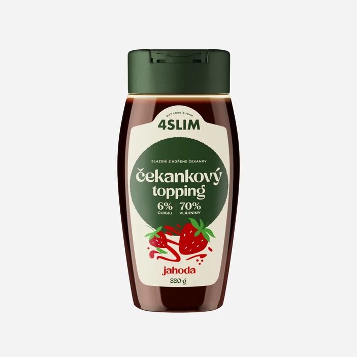 Čakankový topping jahoda