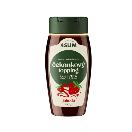 Čakankový topping jahoda