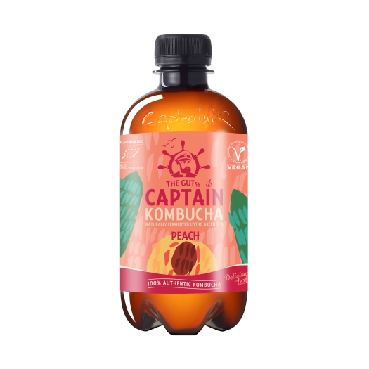 Capitan Kombucha broskyňa