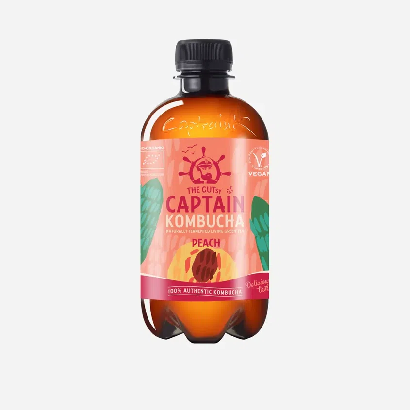 Capitan Kombucha broskyňa