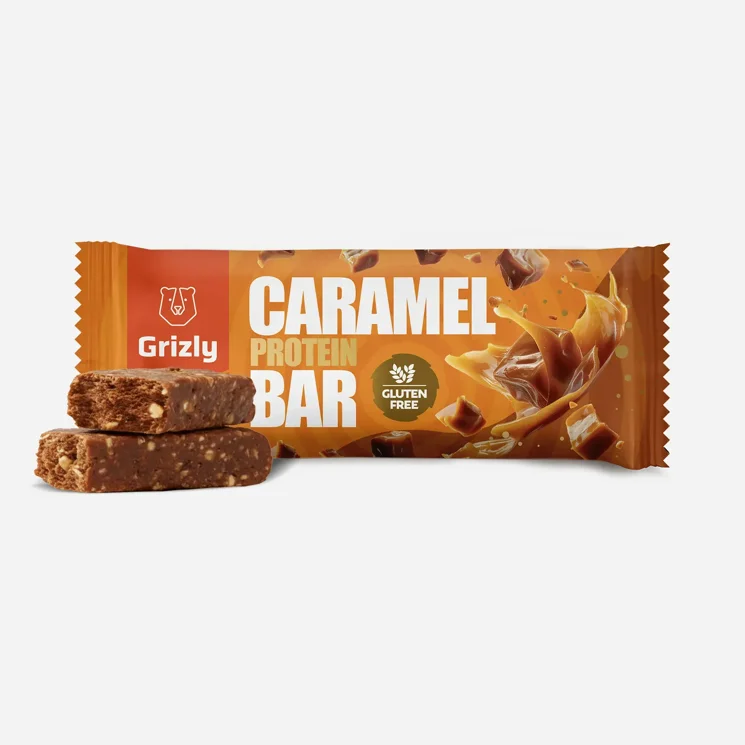 Caramel protein bar
