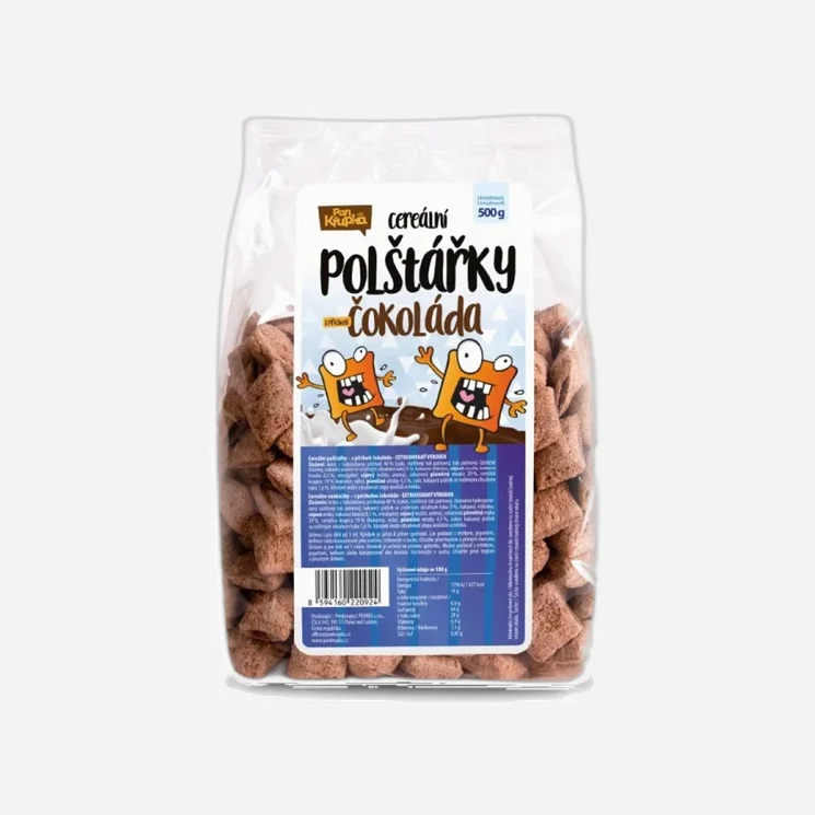 Cereálne vankúšiky čokoládové