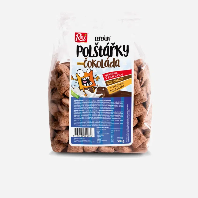 Cereálne vankúšiky čokoládové