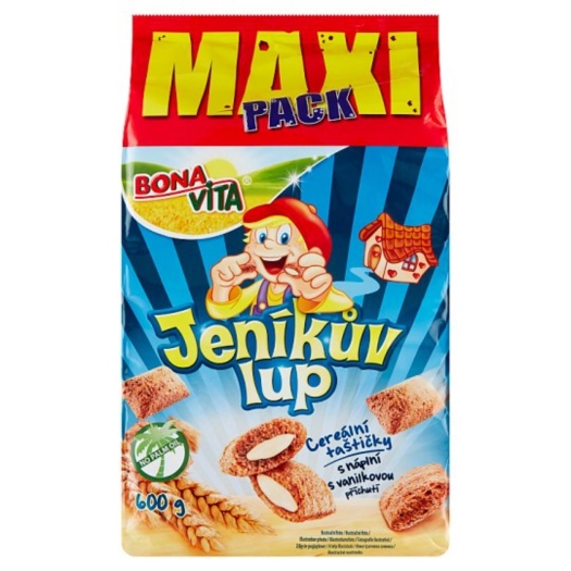 Cereálne vankúšiky s náplňou Jenikov lup vanilkový