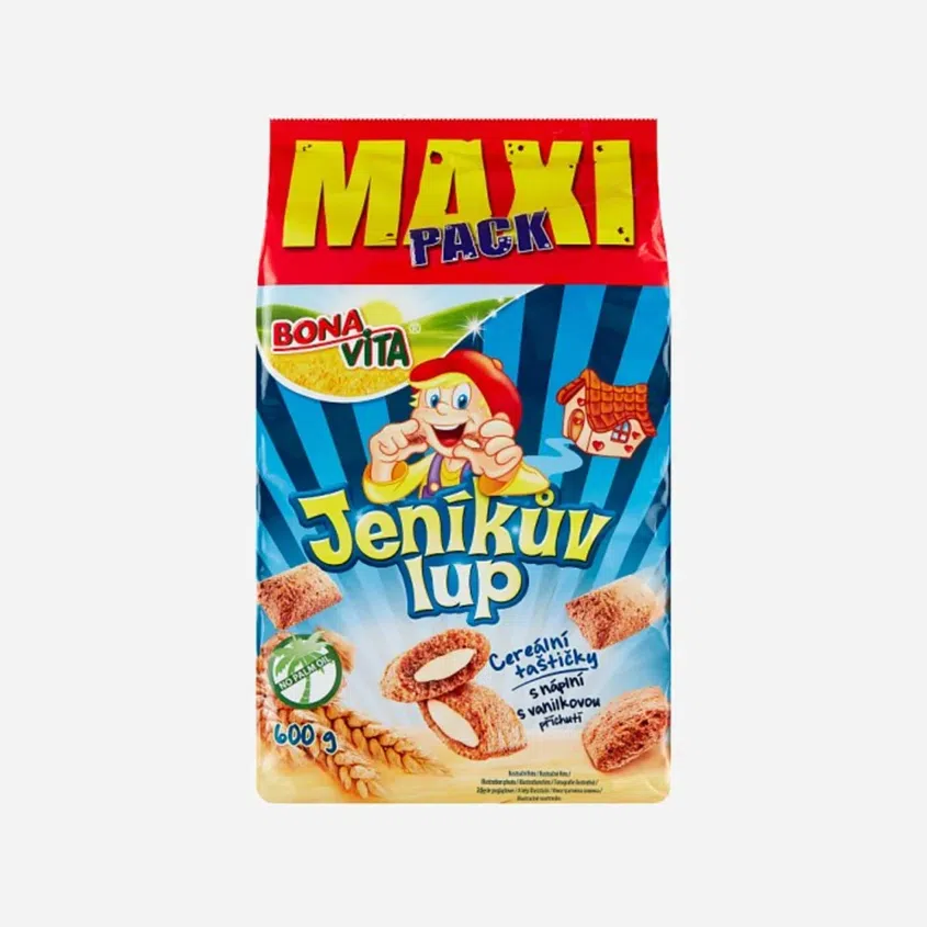 Cereálne vankúšiky s náplňou Jenikov lup vanilkový