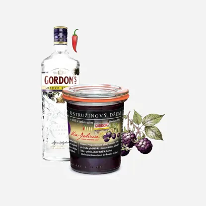 Černicový džem s chilli a ginom