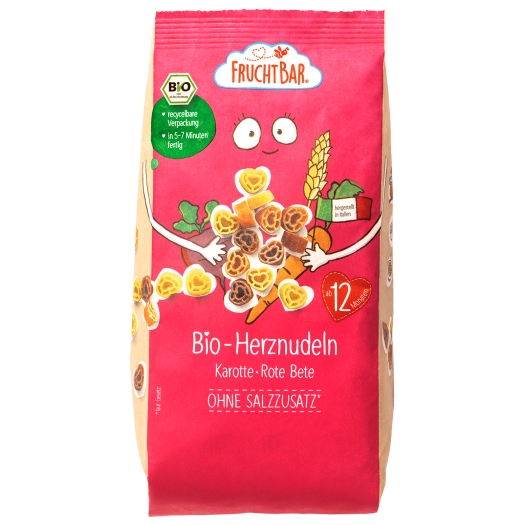 Cestoviny srdiečka s mrkvou, repou a pšenicou BIO