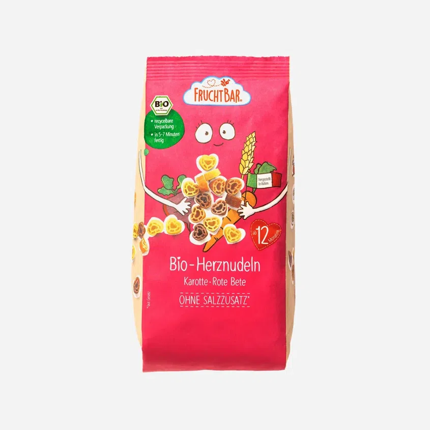 Cestoviny srdiečka s mrkvou, repou a pšenicou BIO