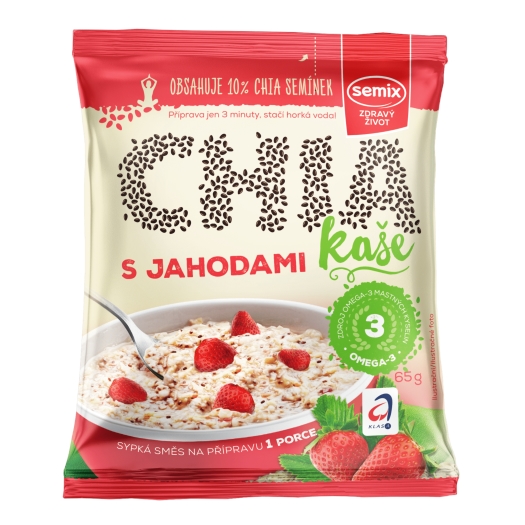 Chia kaša s jahodami