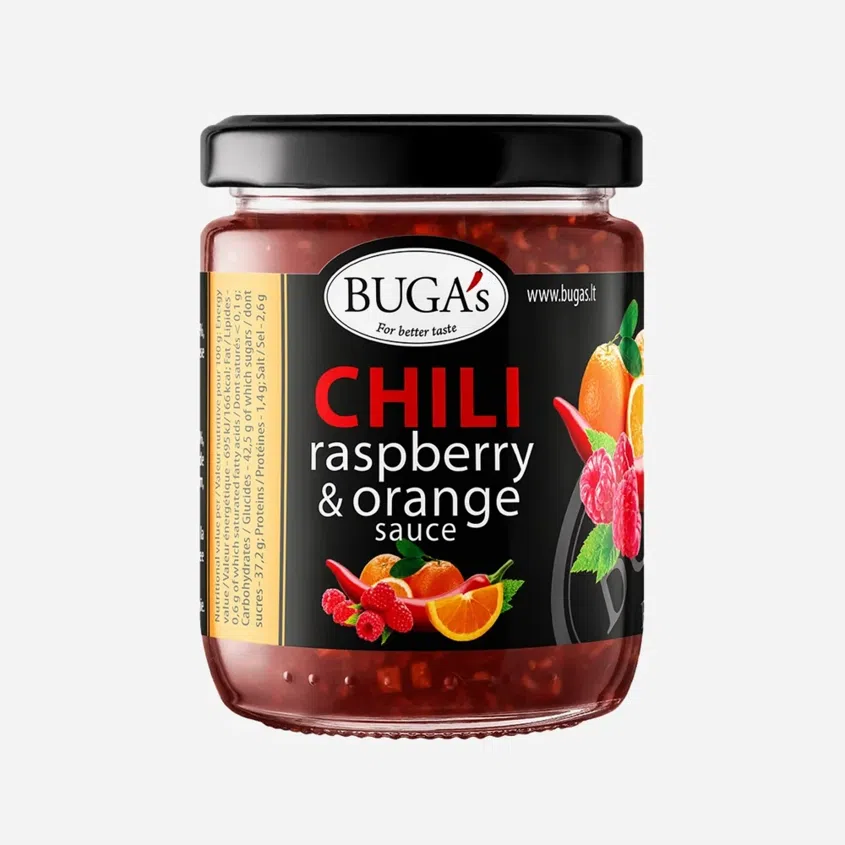 Chilli omáčka s malinami a pomarančom