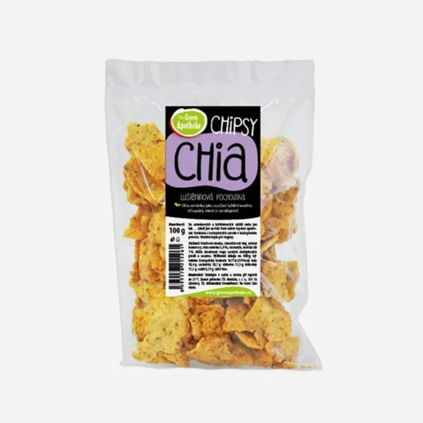 Chipsy s chia a rozmarínom