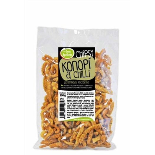 Chipsy s konopným semienkom a chilli