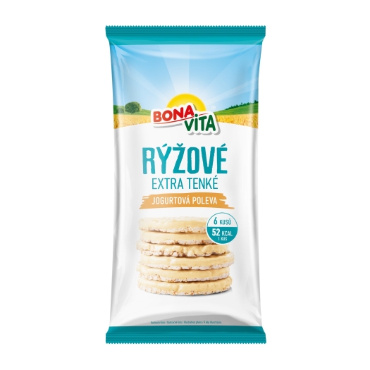 Chlebíčky ryžové s jogurtovou polevou