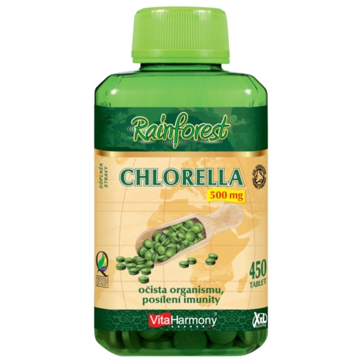 Chlorella 500 mg ORGANIC - XXL economy 450 tabliet