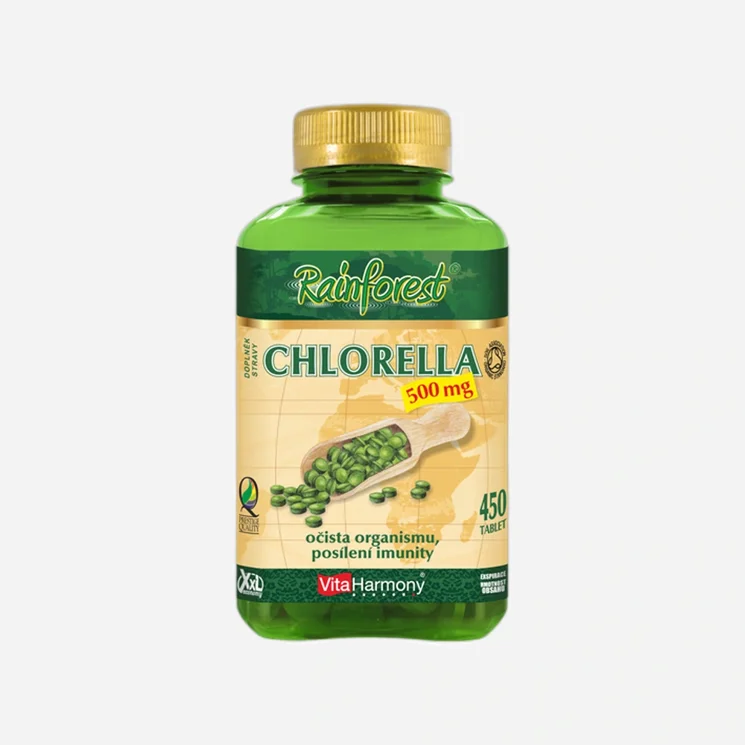 Chlorella 500 mg ORGANIC - XXL economy 450 tabliet