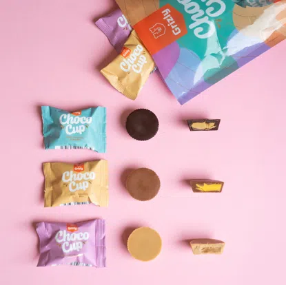 Choco Cups horká čokoláda & pistácie