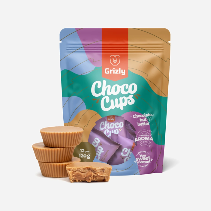 Choco Cups karamelová čokoláda & lieskovoorieškový krém