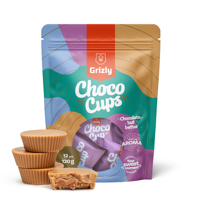 Choco Cups karamelová čokoláda & lieskovoorieškový krém