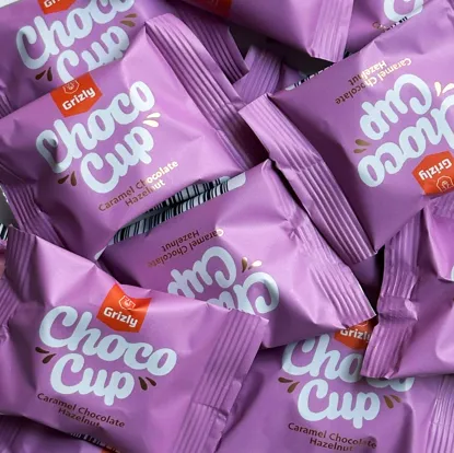 Choco Cups karamelová čokoláda & lieskovoorieškový krém