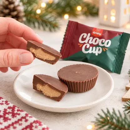 Choco Cups Merry Xmas perníček (12 ks)