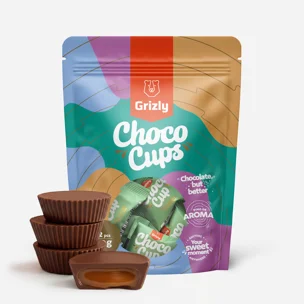 Choco Cups mliečna čokoláda, karamel & mäta