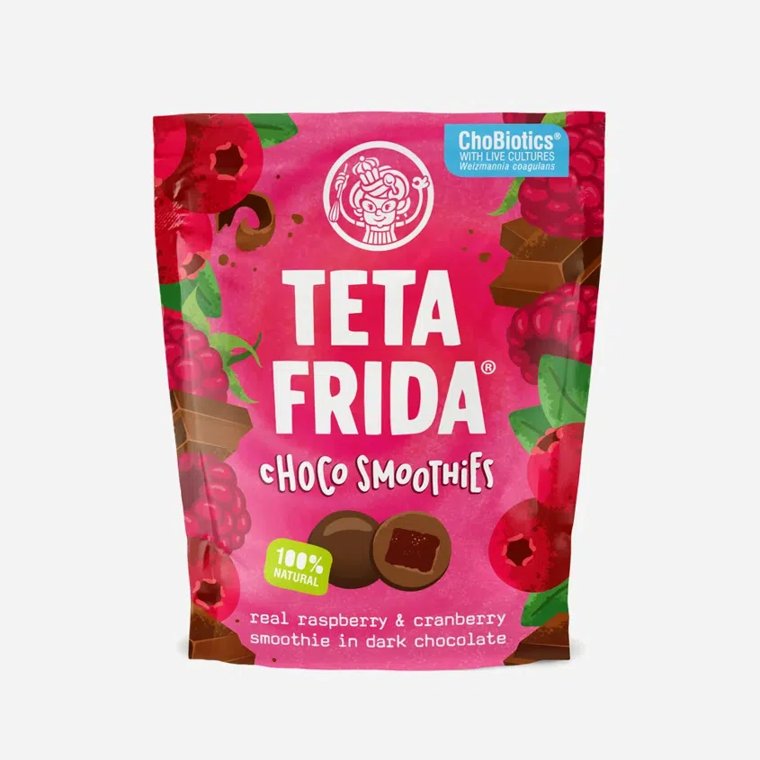 Choco Smoothies pravé maliny a brusnice v horkej čokoláde