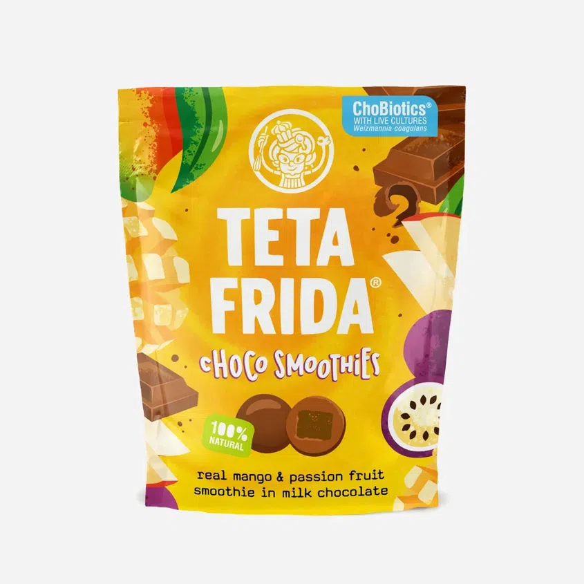 Choco Smoothies pravé mango a marakuja v mliečnej čokoláde