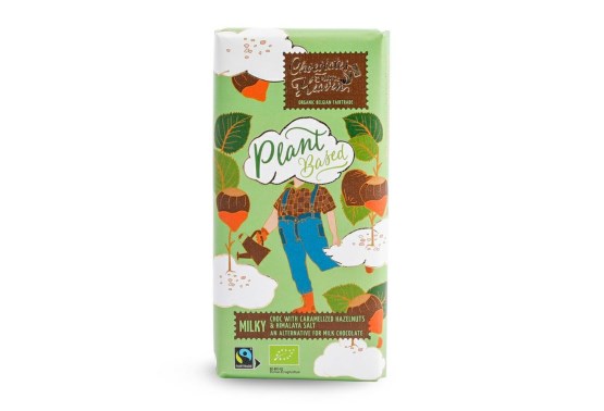 Chocolates From Heaven Ryžová VEGAN čokoláda s karamelizovanými lieskovými orieškami a himalájskou soľou 44% BIO