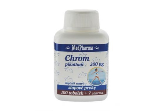 Chróm pikolinát 200 mikrogramov 107 tablet