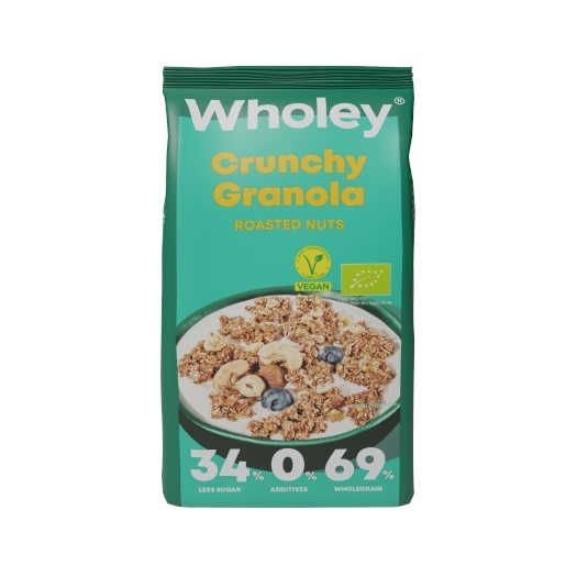 Chrumkavá granola s praženými orechmi BIO