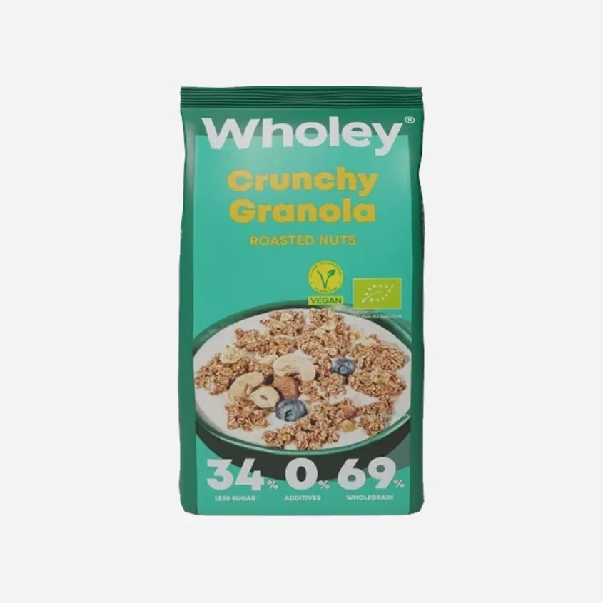 Chrumkavá granola s praženými orechmi BIO