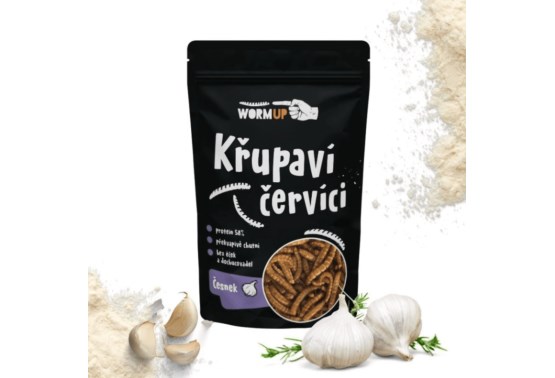 Chrumkavé červíky s cesnakom