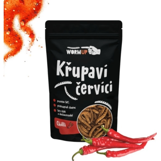 Chrumkavé červíky s chilli