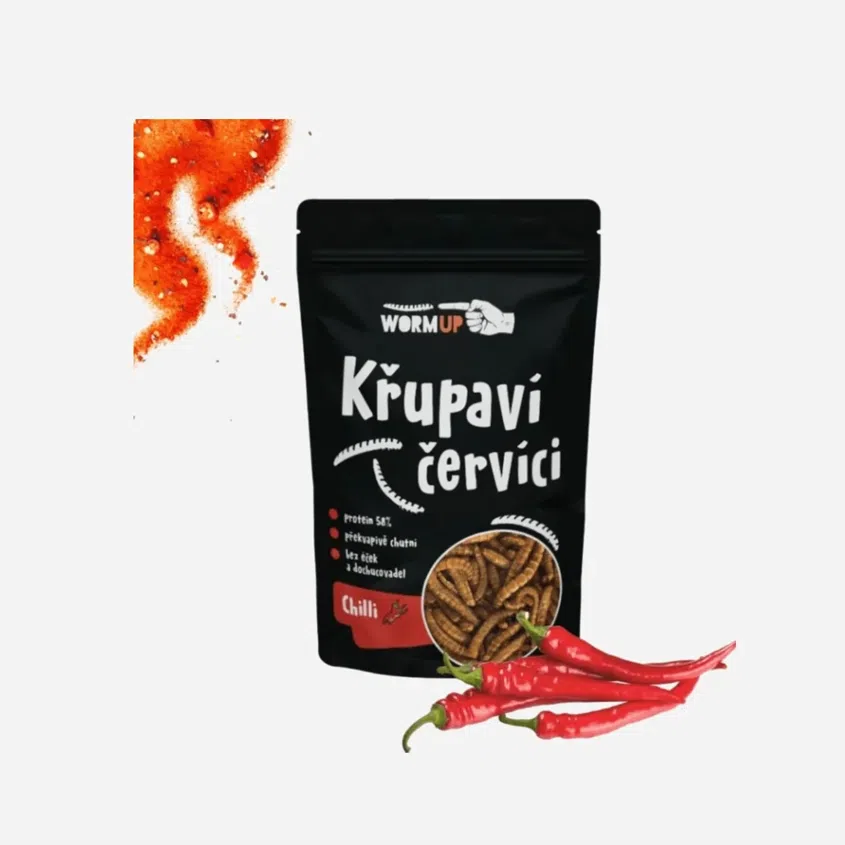 Chrumkavé červíky s chilli