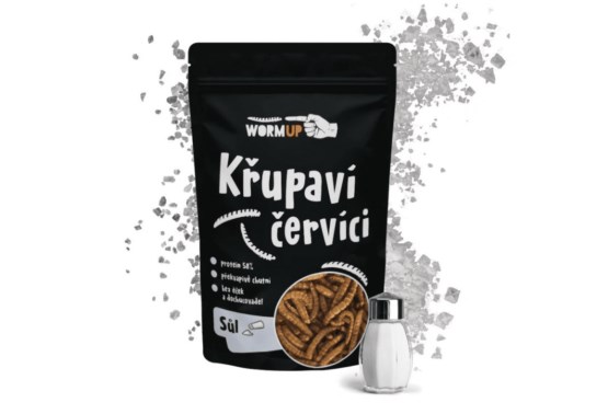 Chrumkavé červíky so soľou