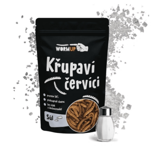 Chrumkavé červíky so soľou