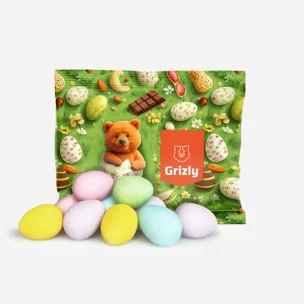 Chrumkavé farebné mini vajíčka