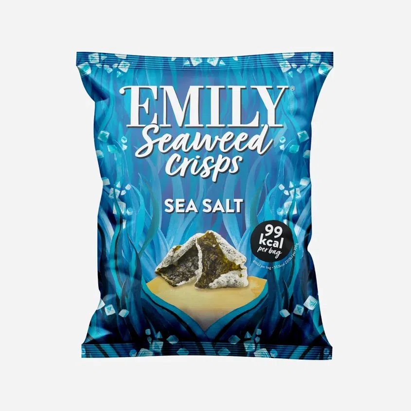 Chrumkavé morské riasy morská soľ