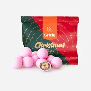 Chrumkavé snehové guličky ružové