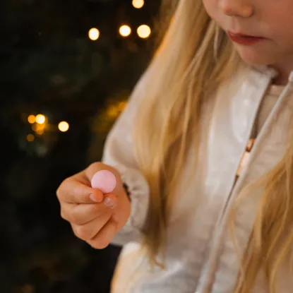 Chrumkavé snehové guličky ružové