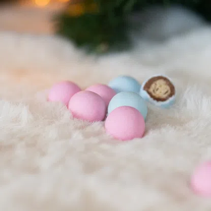 Chrumkavé snehové guličky ružové