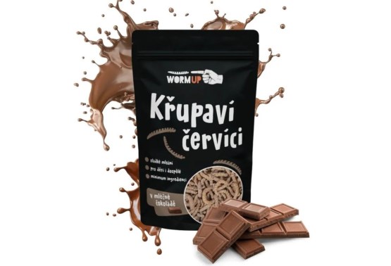 Chrumkaví červíky mliečna čokoláda