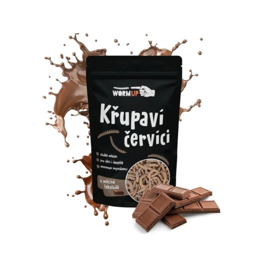 Chrumkaví červíky mliečna čokoláda