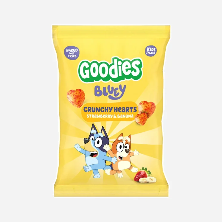 Chrumky Bluey srdiečka banán a jahoda