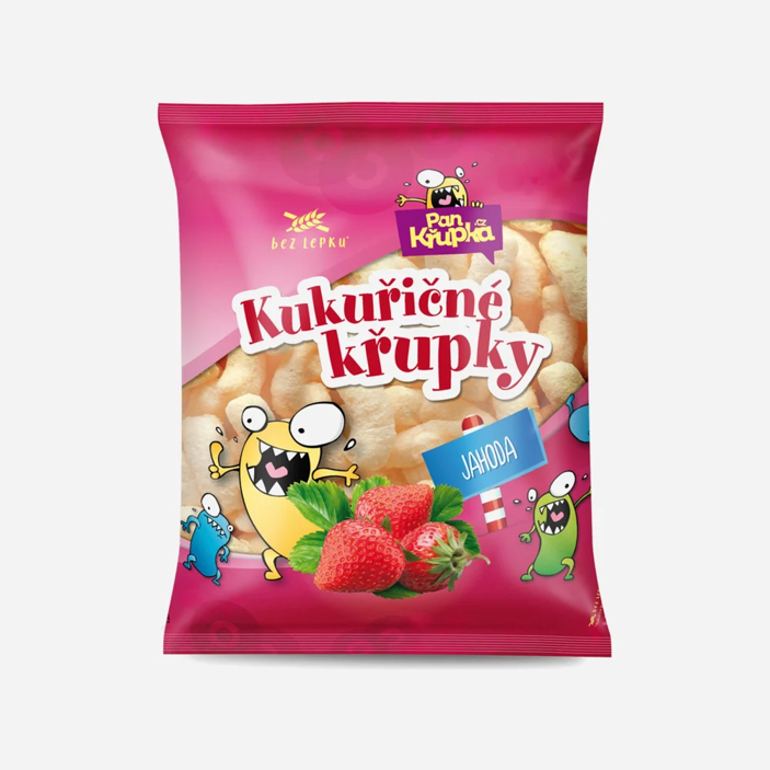Chrumky kukuričné jahodové