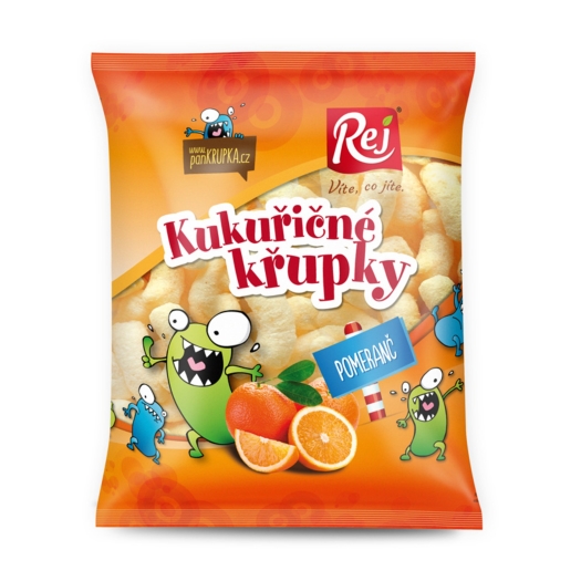 Chrumky kukuričné pomarančové
