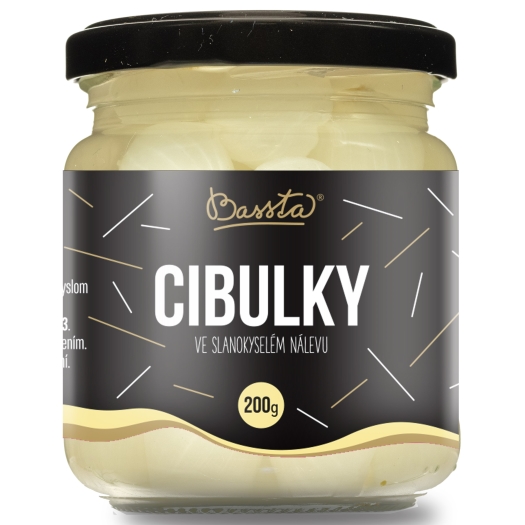 Cibuľky v slanokyslom náleve sklo